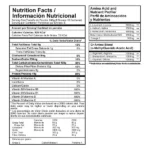 Tabla nutricional proteína SMART GAINER 3LB