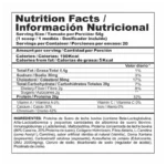 Tabla nutricional Bi Pro Lite 2lb