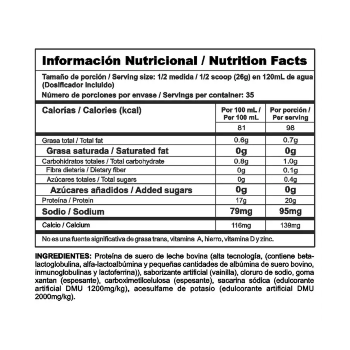 Bi Pro Classic 2lb - Nutramerican Pharma - Vainilla - Image 2