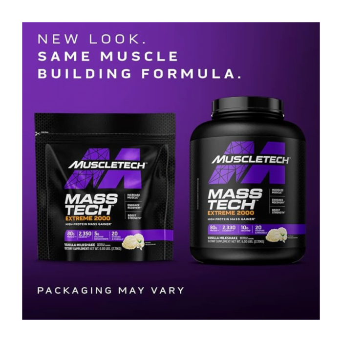Mass Tech Extreme 2000 6lb - Muscletech - Vainilla - Image 3