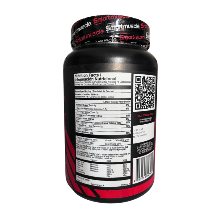 Proton + Gainer 3lb - Smartmuscle - Cookie Vainilla - Image 2