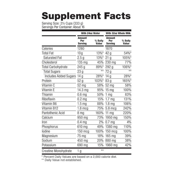 Super Mass Gainer 12lb - Dymatize - Vainilla - Image 2