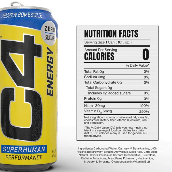 Pre-workout C4 Energy Lata 473ml - Cellucor - Image 2