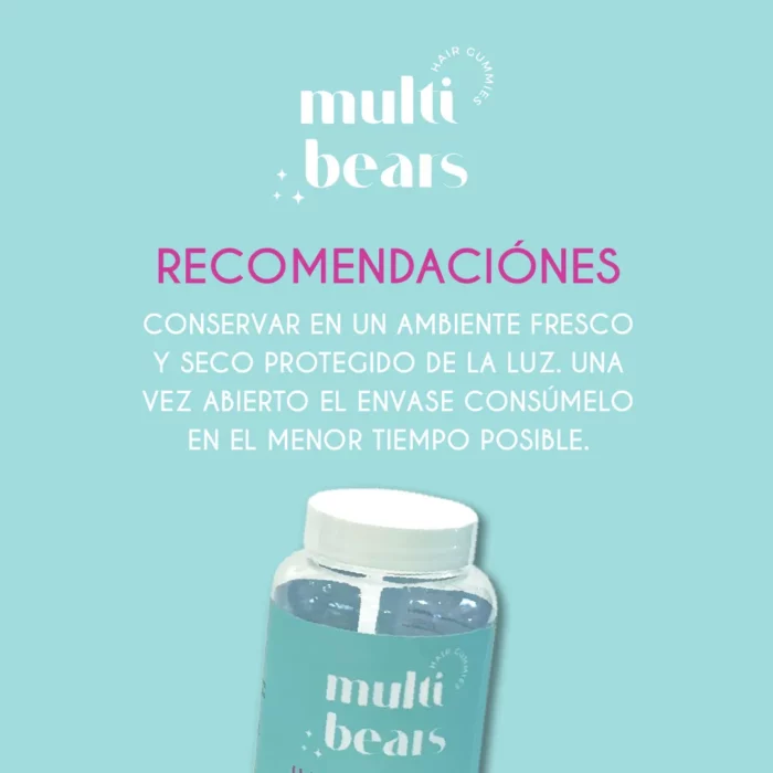 Multivitamínico Multibears 60 Gummies Biotina + Vitamina E + Colágeno - Image 3