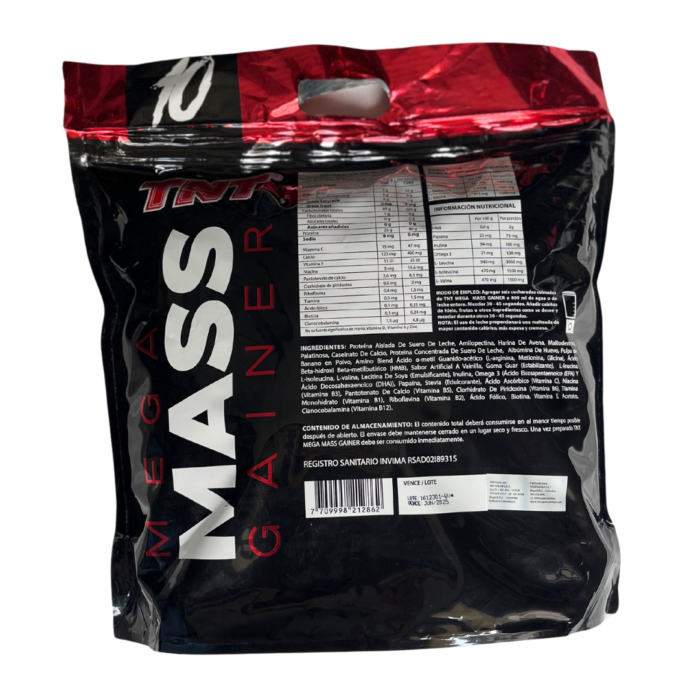 Mega Mass Gainer 10lb - Tnt - Image 2