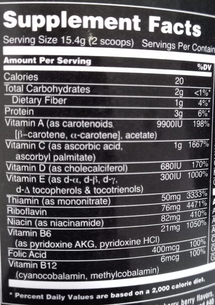 Multivitamínico Animal Pak Polvo 44 Serv - Universal Nutrition - Orange - Image 4