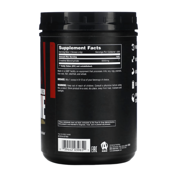 Creatina Animal 100 serv - Universal Nutrition - Image 3