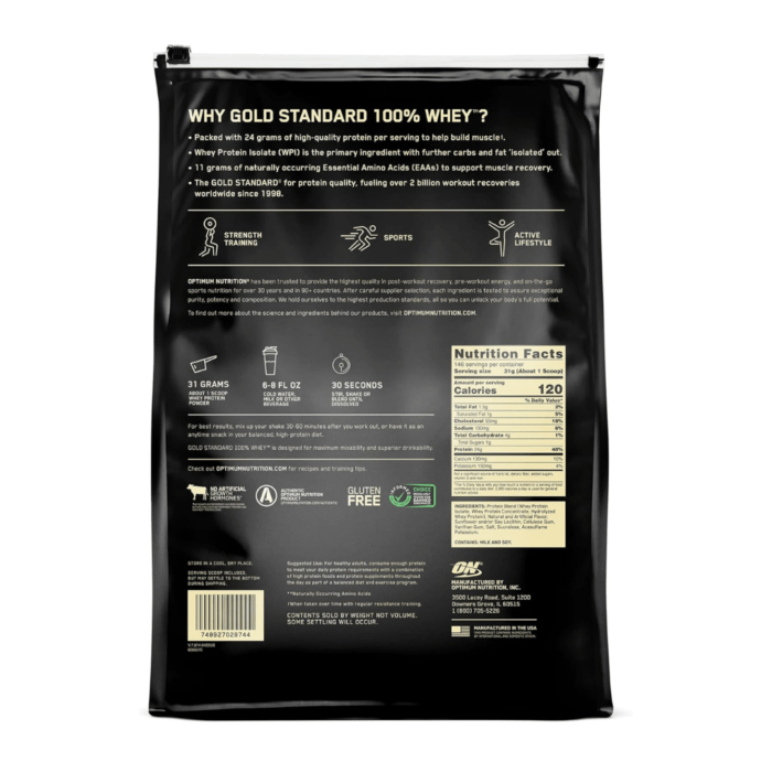 Whey Gold Standard 10lb - Optimum Nutrition - Vainilla - Image 2