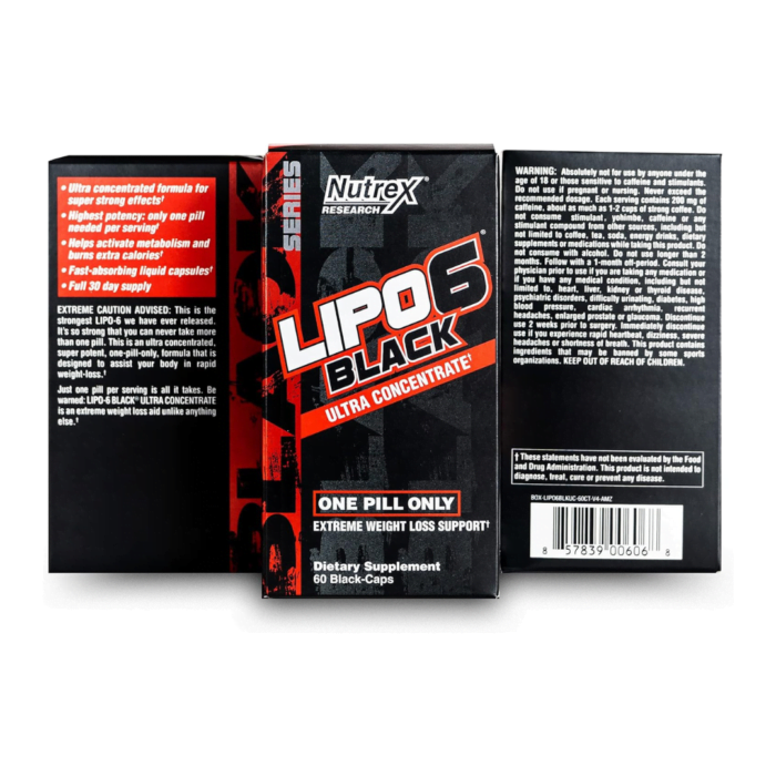 Burner Lipo 6 Black Ultra Concentrado 60 Caps - Nutrex - Image 2