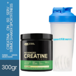 Combo Creatina Optimum Nutrition 300g 60 Serv + Termo Shaker